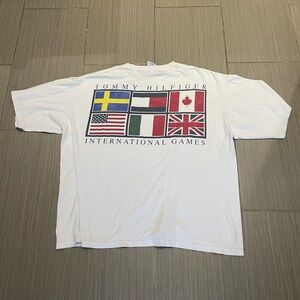 Vintage 1996 Tommy Hilfiger Flag T Shirt